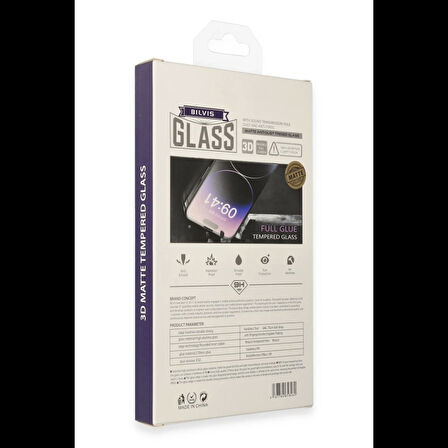 Newface iPhone 14 Pro Bilvis 3D Mat Cam Ekran Koruyucu