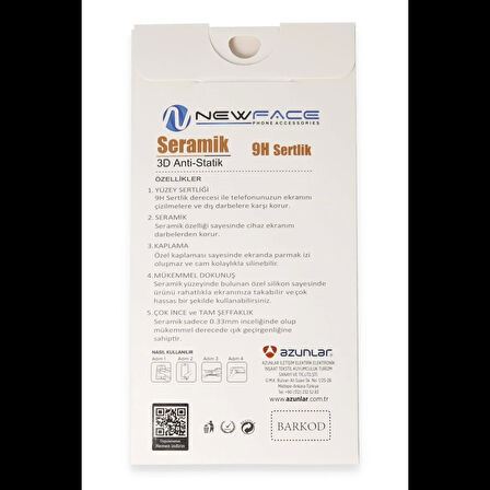 Newface Xiaomi Uyumlu Redmi Note 9 3D Antistatik Mat Seramik Nano Ekran Koruyucu