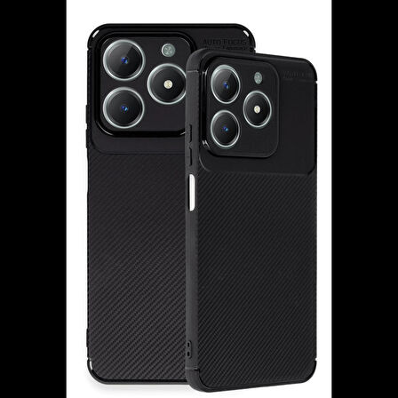 Newface Realme C61 Kılıf Auto Focus Karbon Kapak