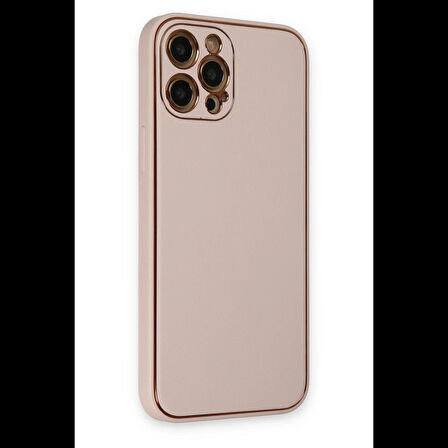 Newface iPhone 12 Pro Kılıf Coco Deri Silikon Kapak