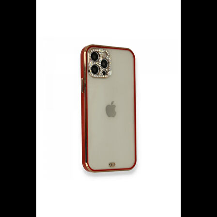 Newface iPhone 12 Pro Kılıf Liva Taşlı Silikon