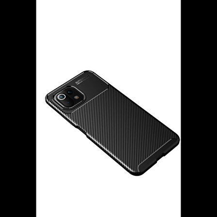Newface Xiaomi Uyumlu Mİ 11 Lite Kılıf Auto Focus Karbon Kapak