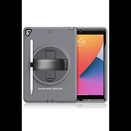 Newface iPad 10.2 (7.nesil) Kılıf Hand Strap Tablet Kılıfı