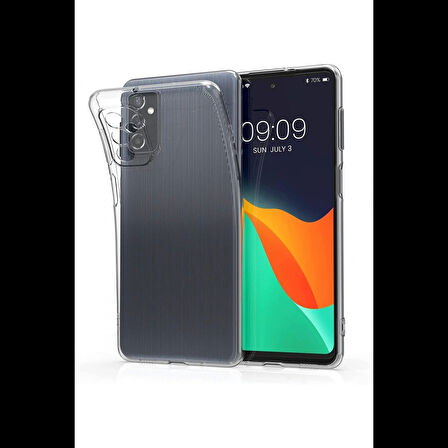 Newface Samsung Galaxy M52 5G Kılıf Lüx Şeffaf Silikon