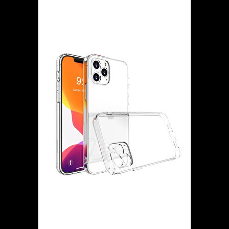 Newface iPhone 14 Pro Kılıf Lüx Şeffaf Silikon