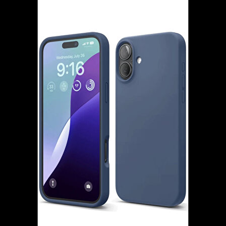 Newface iPhone 16 Plus Kılıf Nano içi Kadife Silikon