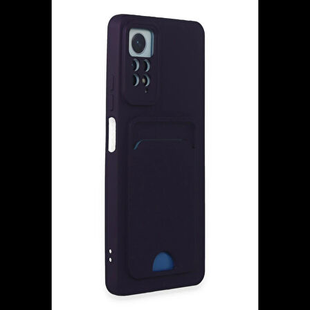 Newface Xiaomi Uyumlu Redmi Note 11 Pro Kılıf Kelvin Kartvizitli Silikon - Derin Mor
