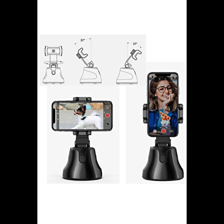 Newface Apai Genie 360 Derece Takip Etme Özellikli Selfie Gimbal - Siyah