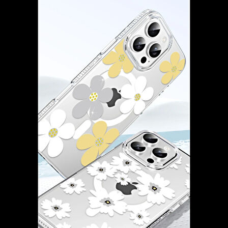Joko Apple Uyumlu iPhone 15 Pro Floral Magsafe Kapak