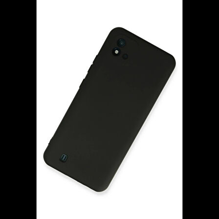 Newface Realme C11 2021 Kılıf Nano içi Kadife Silikon - Siyah
