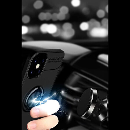 Newface iPhone 12 Mini Kılıf Range Yüzüklü Silikon