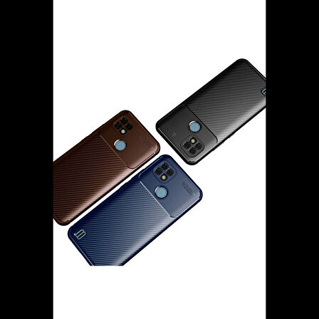 Newface Realme C21 Kılıf Auto Focus Karbon Kapak