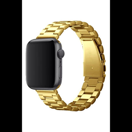Newface Apple Uyumlu Watch 42mm Metal Baklalı Kordon - Gold