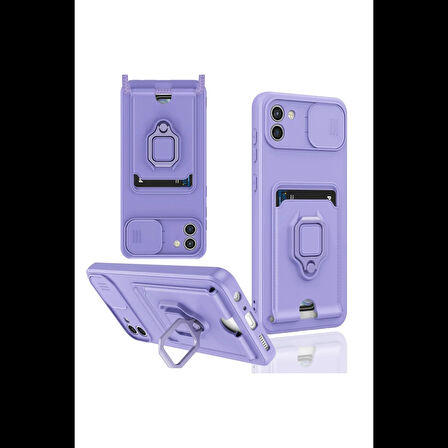 Joy Tekno Samsung Galaxy A03 Kılıf Zuma Kartvizitli Yüzüklü Silikon