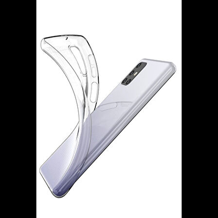 Newface Samsung Galaxy M31S Kılıf Lüx Şeffaf Silikon