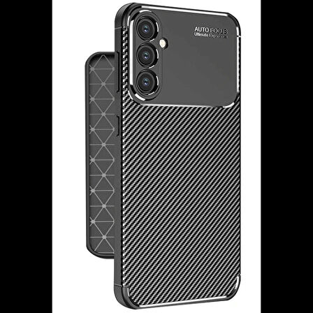Newface Samsung Galaxy A56 Kılıf Auto Focus Karbon Kapak