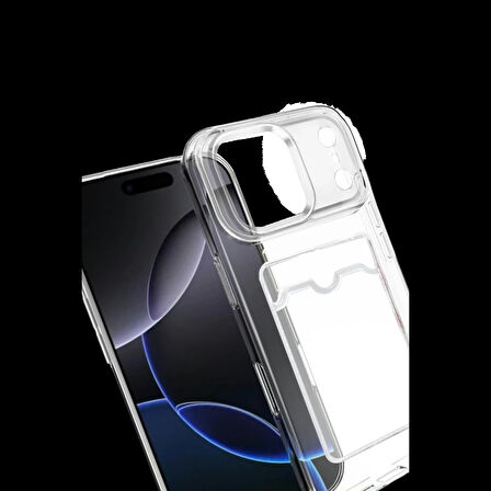 Joy Tekno Apple iPhone 17 Pro Max Kart Şeffaf Silikon - Şeffaf