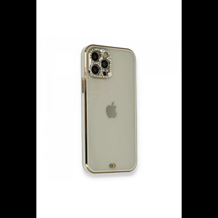Newface iPhone 12 Pro Kılıf Liva Taşlı Silikon
