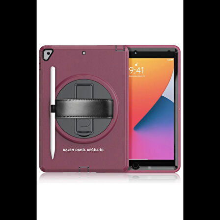 Newface iPad 10.2 (7.nesil) Kılıf Hand Strap Tablet Kılıfı