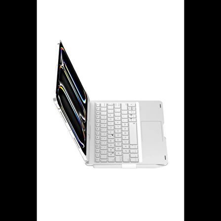 Newface iPad Pro 11 (2024) F11 ATS Kılıf Magic Dönen Klavyeli Tablet Kılıf