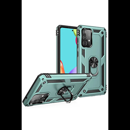 Newface Samsung Uyumlu Galaxy A53 5G Kılıf Sofya Yüzüklü Silikon Kapak