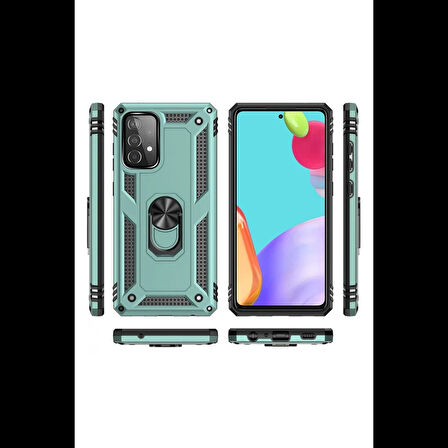 Newface Samsung Uyumlu Galaxy A53 5G Kılıf Sofya Yüzüklü Silikon Kapak