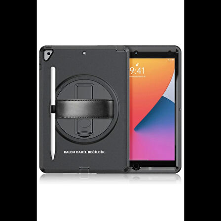 Newface iPad 10.2 (7.nesil) Kılıf Hand Strap Tablet Kılıfı
