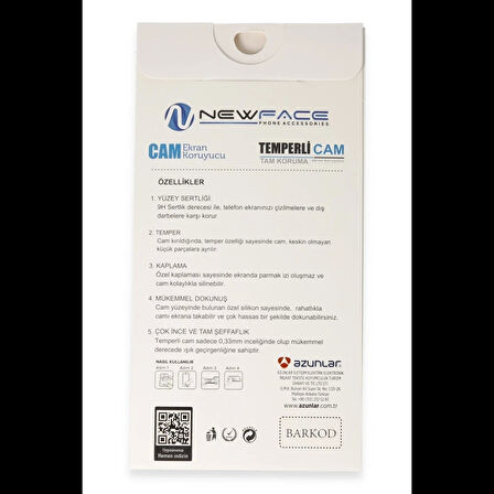 Newface iPhone 16 Plus 3D Antistatik Cam Ekran Koruyucu