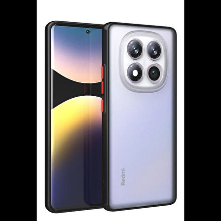 Newface Xiaomi Uyumlu Redmi Note 14 Pro Plus Kılıf Montreal Silikon Kapak - Siyah