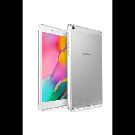 Newface Samsung Uyumlu Galaxy T290 Tab A 8 Kılıf Anti Shock Tablet Silikon - Şeffaf