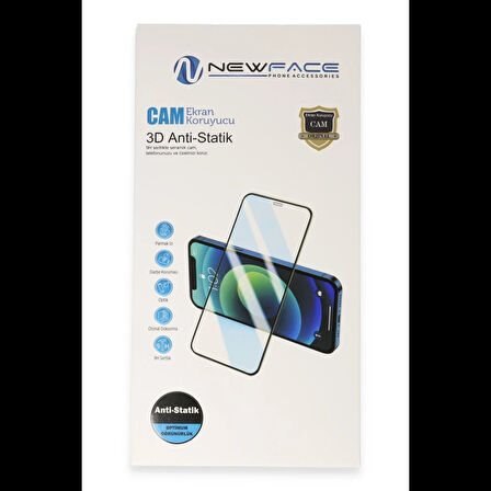 Newface Samsung Uyumlu Galaxy S25 3D Antistatik Cam Ekran Koruyucu