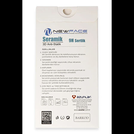 Newface Vivo Y36 3D Antistatik Seramik Nano Ekran Koruyucu