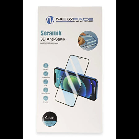 Newface iPhone 16 3D Antistatik Seramik Nano Ekran Koruyucu