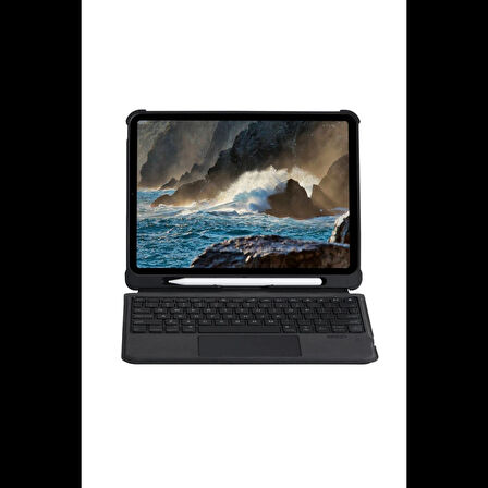 Newface T5207D iPad Pro 11 (2022) Kılıf İnter Ledli Klavyeli Tablet Kılıfı - Siyah