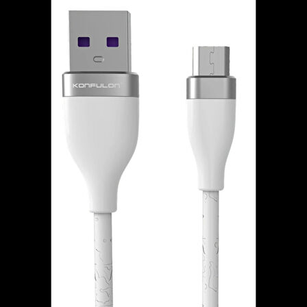Konfulon S82 Seramik Uçlu Micro USB Kablo 1M 3.1A