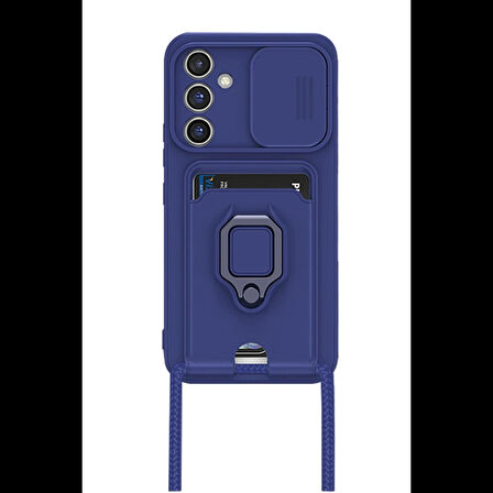 Newface Samsung Uyumlu Galaxy A56 Kılıf Zuma Kartvizitli Yüzüklü Silikon