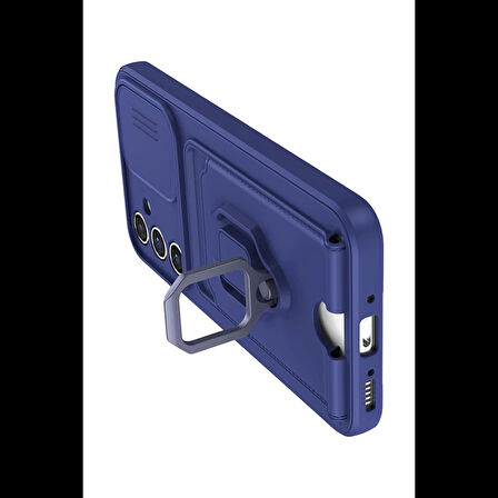 Newface Samsung Uyumlu Galaxy A56 Kılıf Zuma Kartvizitli Yüzüklü Silikon