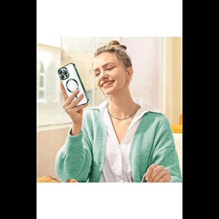 Newface iPhone 15 Pro Kılıf Kross Magneticsafe Kapak