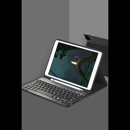 Newface Samsung Uyumlu Galaxy X200 Tab A8 10.5 Kılıf KC01 Smart Klavyeli Tablet Kılıfı