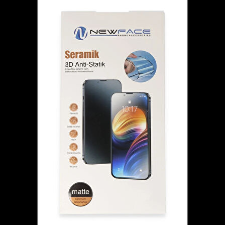 Newface Samsung Galaxy S24 3D Antistatik Mat Seramik Nano Ekran Koruyucu