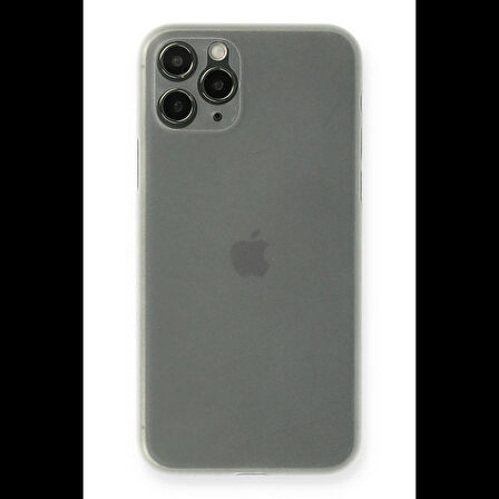 Newface iPhone 11 Pro Max Kılıf PP Ultra İnce Kapak - Beyaz