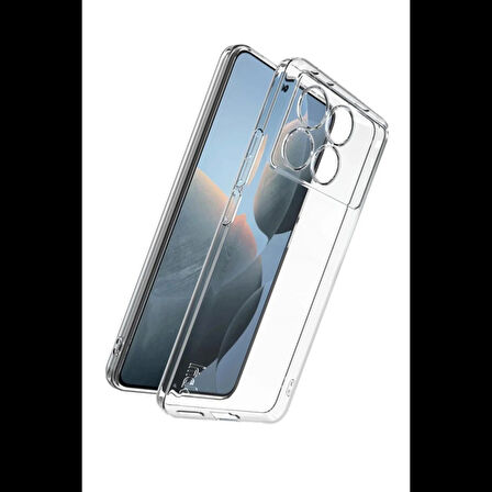Newface Xiaomi Poco X6 Pro Kılıf Lüx Şeffaf Silikon