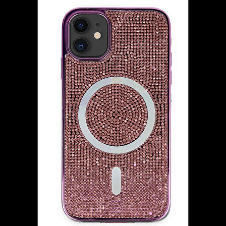 Newface iPhone 11 Kılıf Diamond Magsafe Kapak