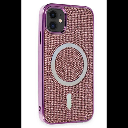 Newface iPhone 11 Kılıf Diamond Magsafe Kapak