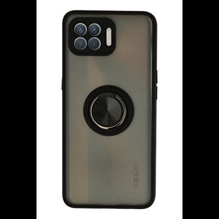 Newface Oppo Reno 4 Lite Kılıf Montreal Yüzüklü Silikon Kapak