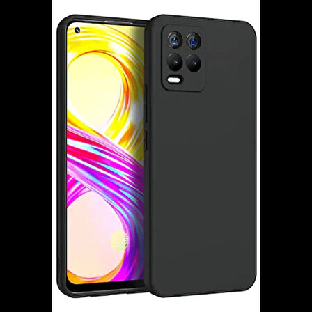 Newface Realme 8 Kılıf First Silikon - Siyah