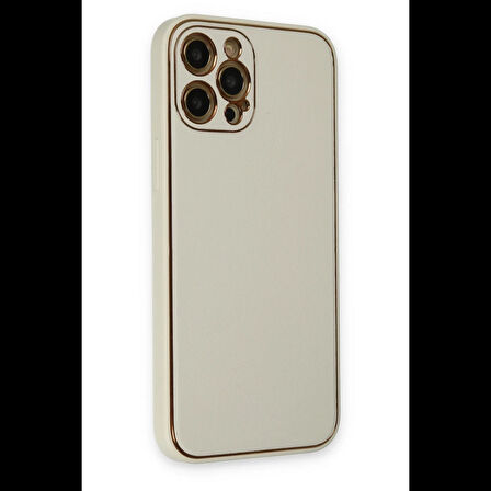 Newface iPhone 12 Pro Max Kılıf Coco Deri Silikon Kapak