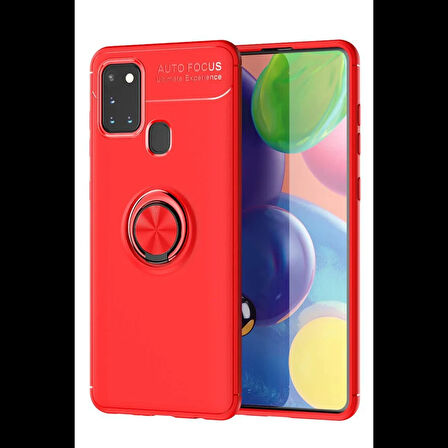 Joy Tekno Samsung Galaxy M31 Kılıf Range Yüzüklü Silikon