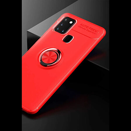 Joy Tekno Samsung Galaxy M31 Kılıf Range Yüzüklü Silikon