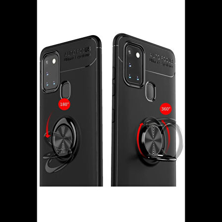 Joy Tekno Samsung Galaxy M31 Kılıf Range Yüzüklü Silikon